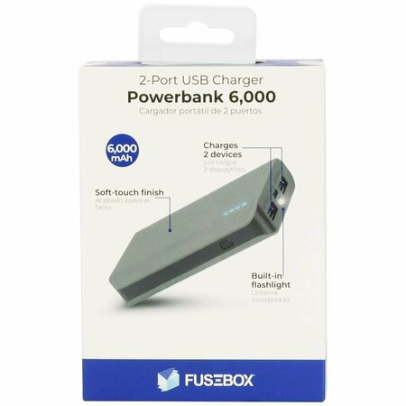 E-FILLIATE Power Bank Black 6000Mah 215 9008 FB4